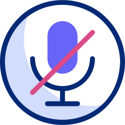 No microphone icon