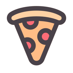 porción de pizza icono