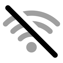 wi-fi косая черта иконка