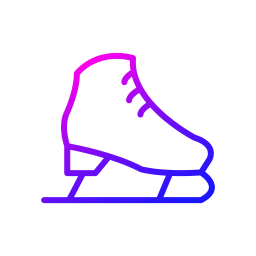 zapatos para patinar sobre hielo icono