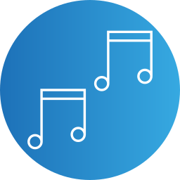 notes de musique Icône