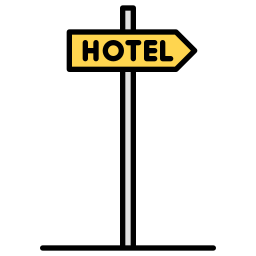 sinal do hotel Ícone