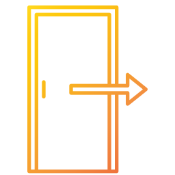 Exit door icon