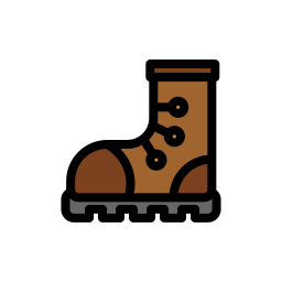 Hiking shoe icon