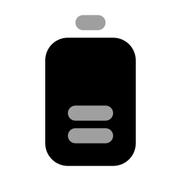 media bateria icono