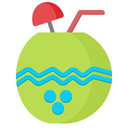 Coconut drink icon