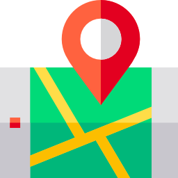 mapa de la calle icono