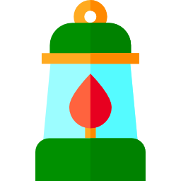 Oil lamp icon