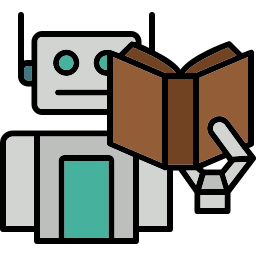 Robot assistant icon