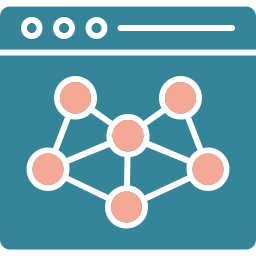 Network algorithm icon