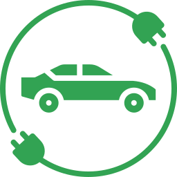 Electric car icon