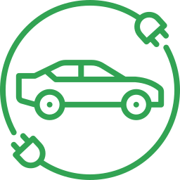 Electric car icon