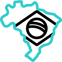 Brazilian map icon