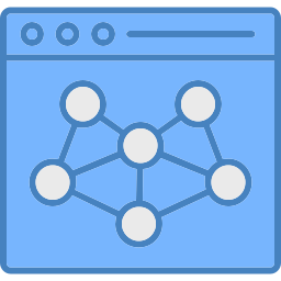 algoritmo di rete icona