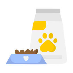 alimentos para mascotas icono