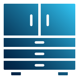 almirah de stockage Icône