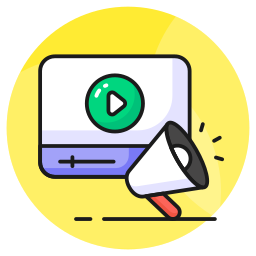 Video marketing icon