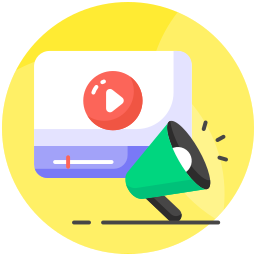 Video marketing icon