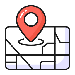 mapa y ubicación icono