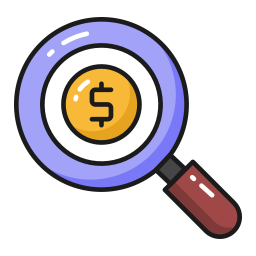 Financial search icon