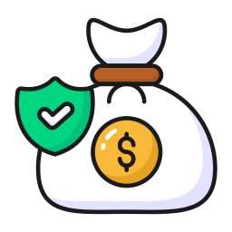finanzielle versicherung icon
