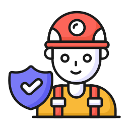 veiligheid op het werk icoon