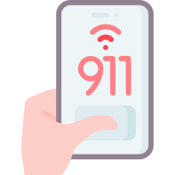 llamada de emergencia icono