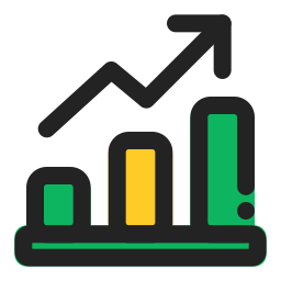 graphique de croissance Icône