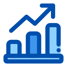 graphique de croissance Icône