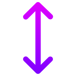 flecha vertical icono
