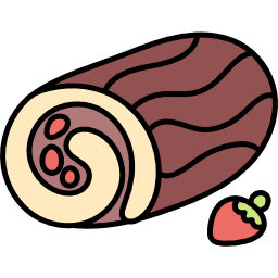 Roll cake icon