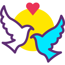 Love birds icon