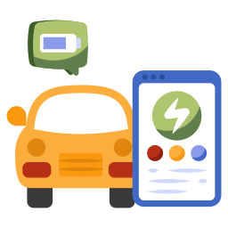 Car charging icon