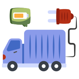 Electric vehicle icon