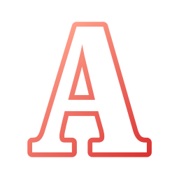 Letter a icon