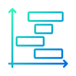 horizontales balkendiagramm icon