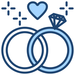 anneaux de mariage Icône