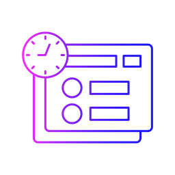 Time schedule icon