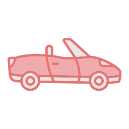 Convertible car icon