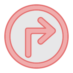 Right turn icon