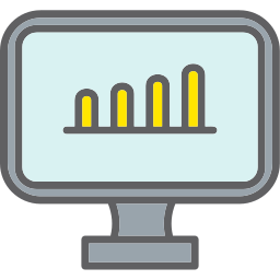 gráfico de barras icono