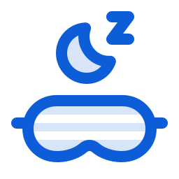 máscara para dormir icono