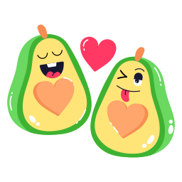 avocado sticker