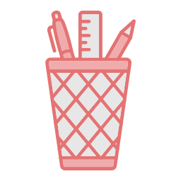 Pencil holder icon