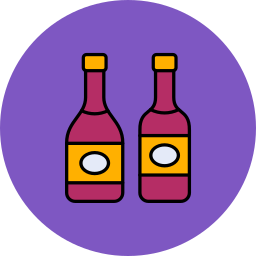 Wine bottles icon