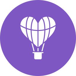 Hot air ballon icon