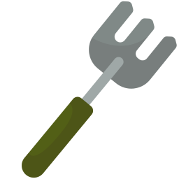 tenedor de jardín icono