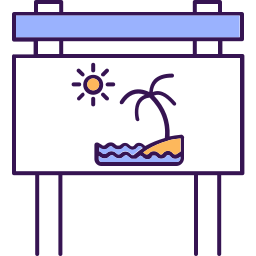 tavola da spiaggia icona