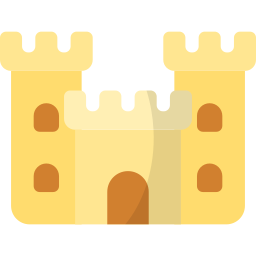 Sand castle icon