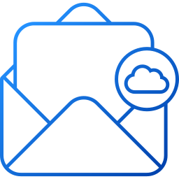 correo en la nube icono